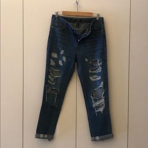 Forever 21 Ripped Boyfriend Jeans - Size 27